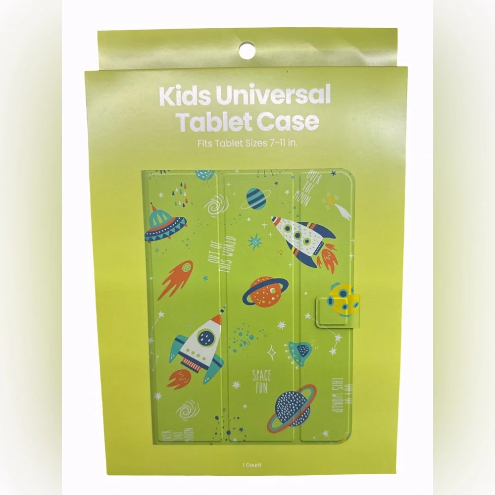 GEMS Kids Space Universal Tablet Case Green Fits Tablets 7”-11